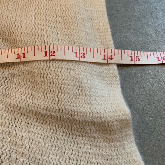 RINO & PELLE “SNOWHITE” CREAM FAUX FUR SCARF Fringe - Picture 7 of 8